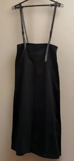 革ベルト　スカート　ハイウエスト　黒