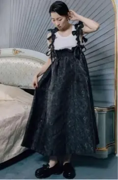 bibiy. ビビー　FIORE DRESS ワンピース　ブラック　黒　完売品