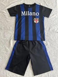 キッズ サッカー風 セットアップ Milano 半袖 Tシャツ ハーフパンツ