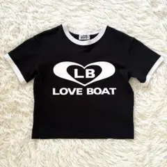 LOVEBOAT ラブボート　チビTシャツ　クロップド丈　ブラックのサムネイル