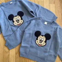 ミッキーマウス刺繍セーター2着セット