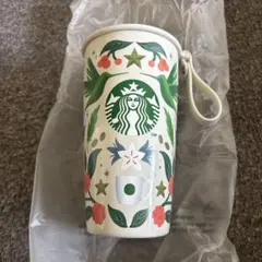 Starbucks タンブラー フラワーと鳥のデザイン