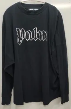 即購入ok！ Palm Angels ロゴ ロングスリーブ Tシャツ ブラック - メルカリ