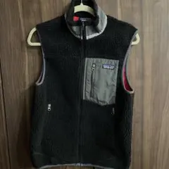 patagonia フリースベスト XS 黒