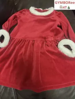 美品❤︎GYMBOREE 4T 100-110cm クリスマス　サンタ　ワンピース