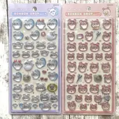 【正規品】モモンガ　古本屋ボンボンドロップ シール2点