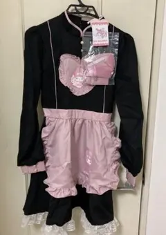 メイド 黒 ピンク マイメロ コスチューム ナース服 地雷 衣装 仮装 メイド服のサムネイル