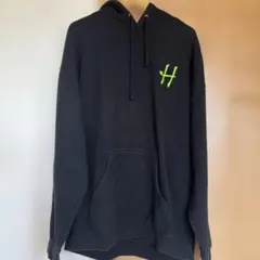 【5/10までの出品】 HUF ブラック パーカー XL グラフィックプリント