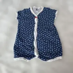 PETIT BATEAU 花柄ロンパース 3m/60cm