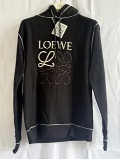 LOEWE アナグラム刺繍 フーディー ブラック - メルカリ