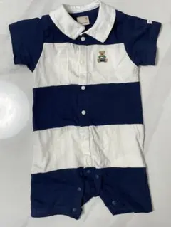 petit main（プティマイン）　切替ラガーカバーオール　80サイズ