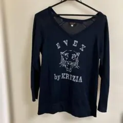 EVEX セーター　ネイビー　L 長袖のサムネイル