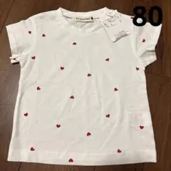 【新品タグ付】ブランシェス　Tシャツ　ベビー　80 ハートのサムネイル