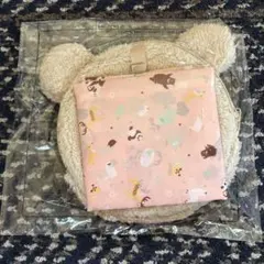 【新品未使用】ミルポッシェ　おむつポーチ　撥水おむつ替えシート　ふわくまベージュのサムネイル
