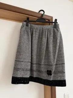 ツイード ひざ丈スカート