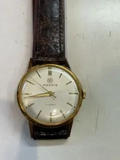 【金張K18GF】【希少品】MOERIS ヴィンテージ手巻きウォッチ　17石 MOERIS】モーリス 18K 金無垢ケース 17石 手巻き 腕時計 アンティーク