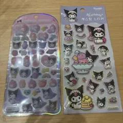 【正規品】クロミ&マイメロディ　コットンパフィ・マシュマロシール　2枚セット