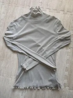 ※値下げ※グレー タートルネック 長袖 トップス