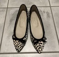 Le Talon レオパードフラットバレエシューズ 25cm