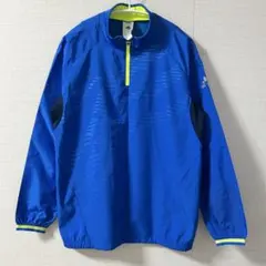 アディダス 160㎝　ウィンドブレーカー　青