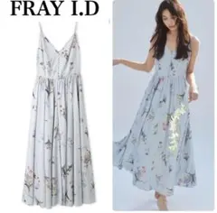 FRAY I.D】 ボタニカルプリントキャミソールワンピース 0サイズ - メルカリ