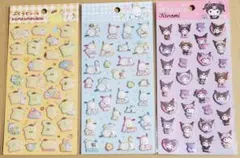 【3種セット】サンリオ　ぷくっとシール