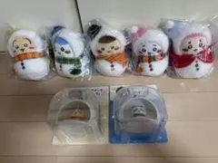 ちいかわ エニマイくじ 雪だるまマスコット ちいかわ ハチワレ うさぎ