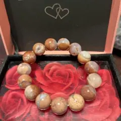 天然石ブレスレット　高品質　桜瑪瑙