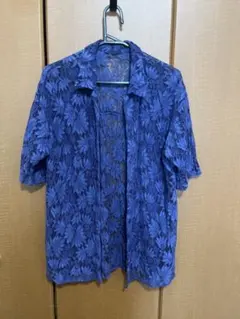 PAGEBOY レースカイキンシャツ　ミッドナイトブルー