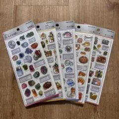 3Dビジュアルコレクション　大人の図鑑シール　5枚　第2弾 カミオジャパン