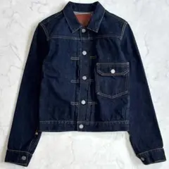 美品♪LENO リノ1stタイプ デニムジャケット Gジャン 濃紺 02 sc5