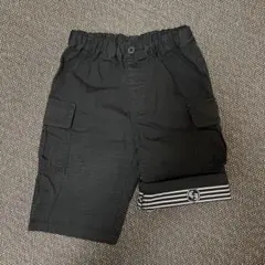 COMME CA ISM ブラックハーフパンツ 110A