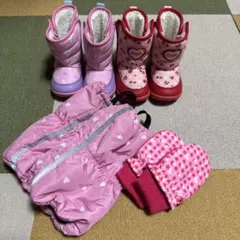 スノーブーツなど4点セット　15cm 幼児　子供