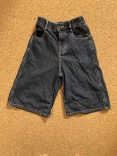 GU キッズ デニムハーフパンツ 140cm