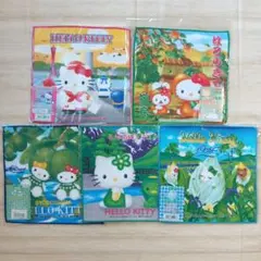 ハローキティ　ご当地キティ　プチタオル　まとめ売り　5枚セット