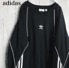 【入手困難】adidas Originals ブラック スウェット　古着　XL
