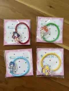 セーラームーン　ヘアゴム4種セット　マーズ　マーキュリー　ヴィーナス　ジュピター