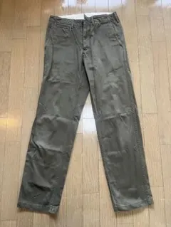 ヴィンテージレギュラーフィットチノ　オリーブ73