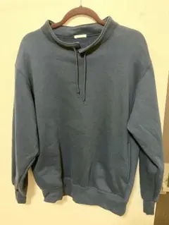 GU ヘビーウェイトスウェットスタンドカラープルオーバー NT+E ネイビー M