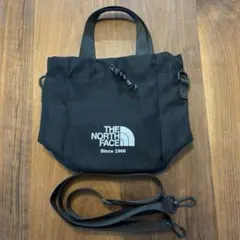 THE NORTH FACE ブラック2WAY巾着ミニショルダーバック