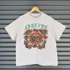 【雰囲気抜群】Sublime バンドTシャツ 両面プリント ペンキ汚れあり
