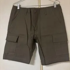 【nano universe】カーゴショートパンツ　ブラウンのサムネイル