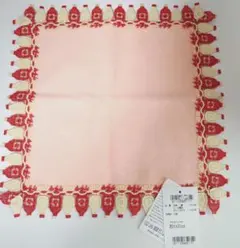 ☆新品タグ付☆ 近沢レース タオルハンカチ　ケチャマヨ ピンク