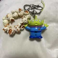 トイストーリー リトルグリーンメン ポップコーン キーチェーンストラップ