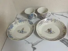 ピーターラビット パスタ&カレープレート 2枚セット　マグカップ2個セット
