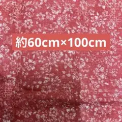 60×107cm花柄生地 100%コットン