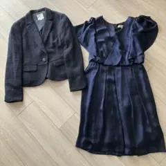 美品★組曲★ラメ入りツイードジャケット ＆ワンピースセット サイズ3
