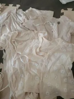 ベビー肌着 70-80cm 花柄 綿100%