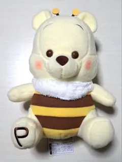★くまのプーさんミルキーボアみつばち超BIGぬいぐるみ【新品未使用】 約35cm