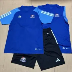 横浜F・マリノス adidas 青 半袖シャツとショーツ XL